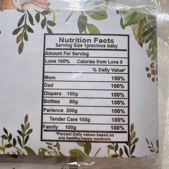 20 Baby Shower Invitations and Insert Cards - Woodland Animals New - Picture 5 of 5